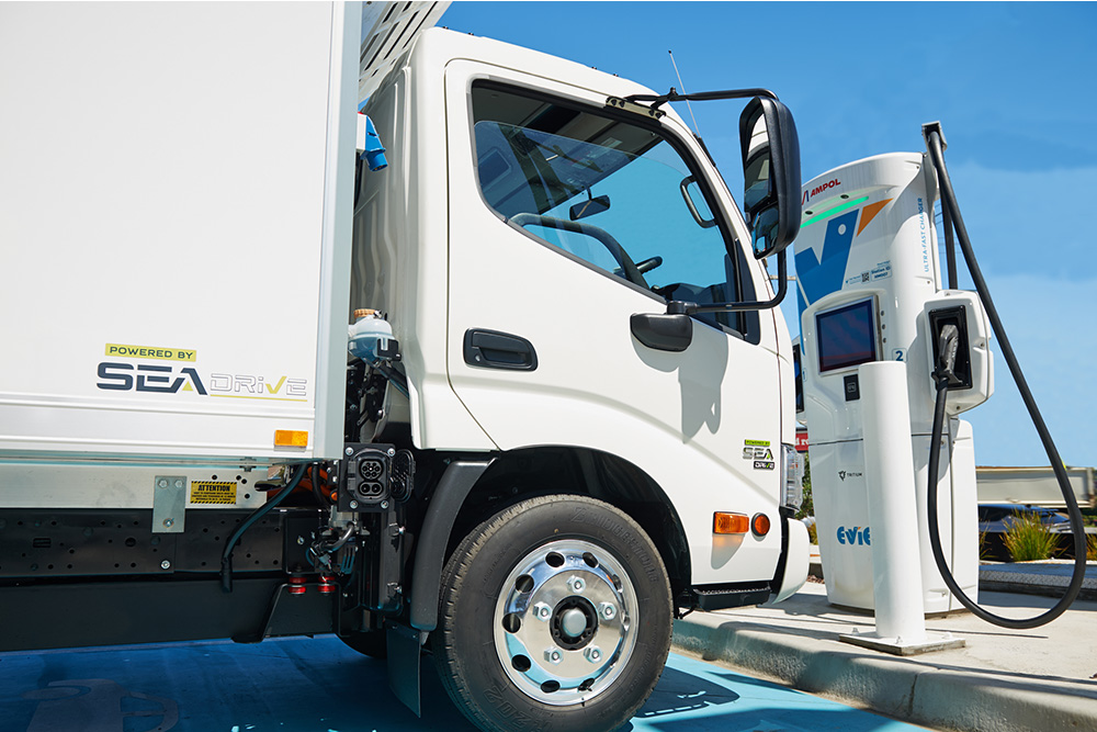 SEA electric truck charging