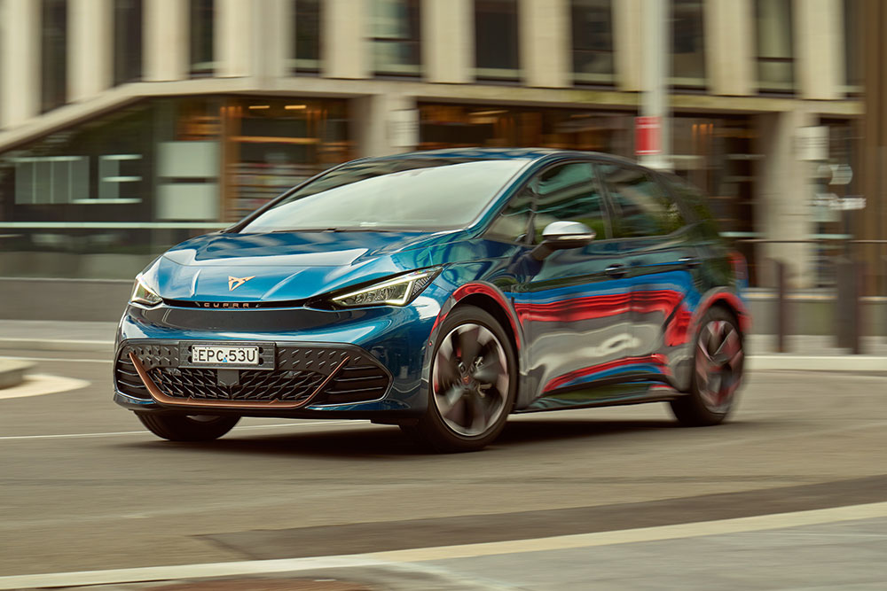 Side view of Cupra Born EV.