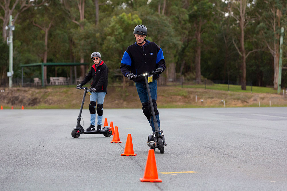 E-scooter testing at the Mobility Centre.