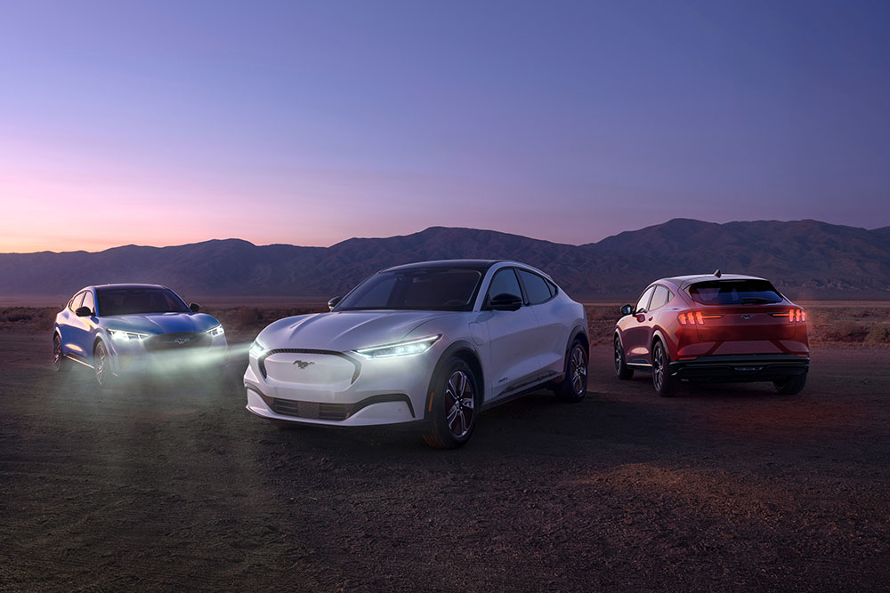 Ford Mustang Mach-E electric SUV.