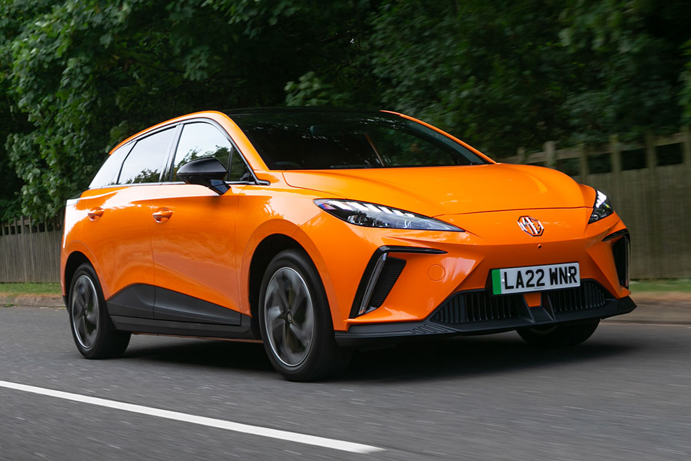 MG4 electric car exterior.