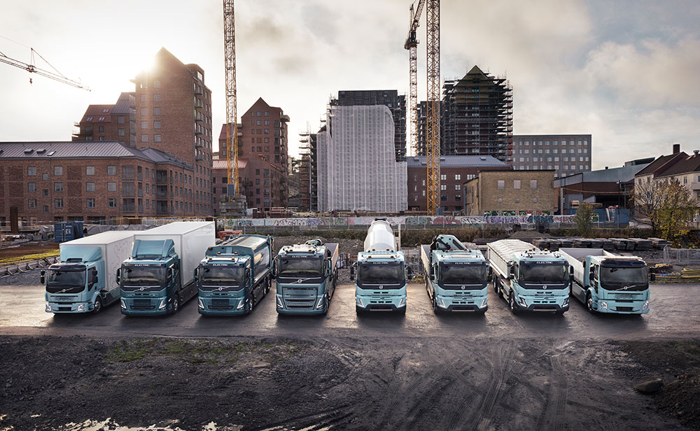 Volvo electric truck range.