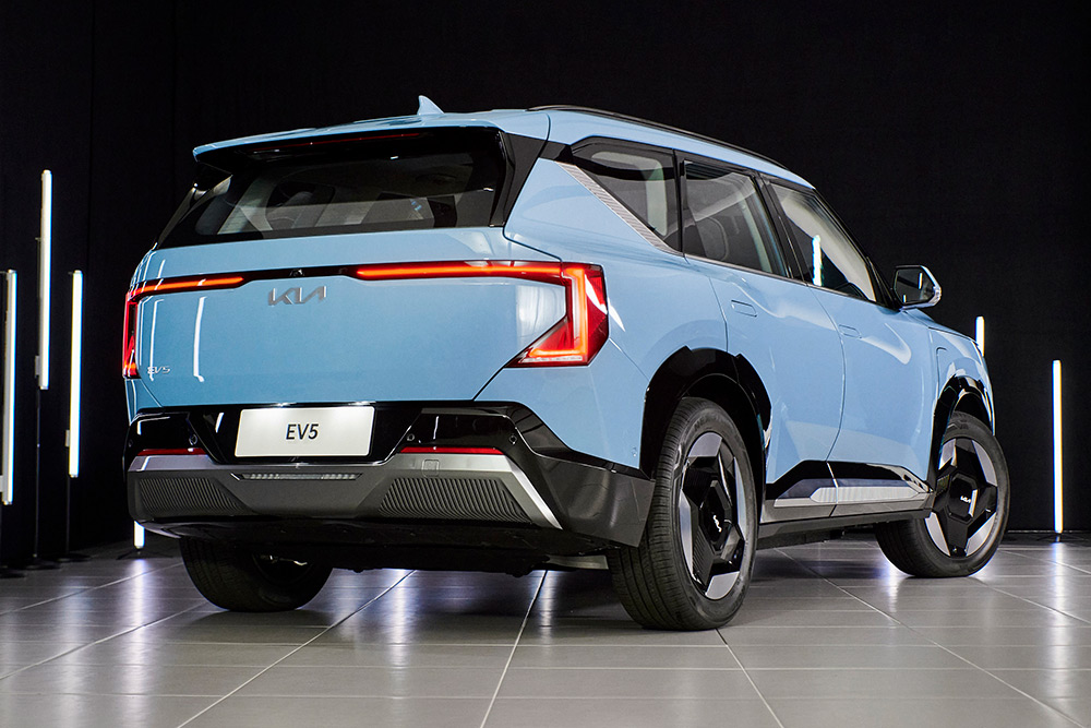 Kia EV5 rear view.