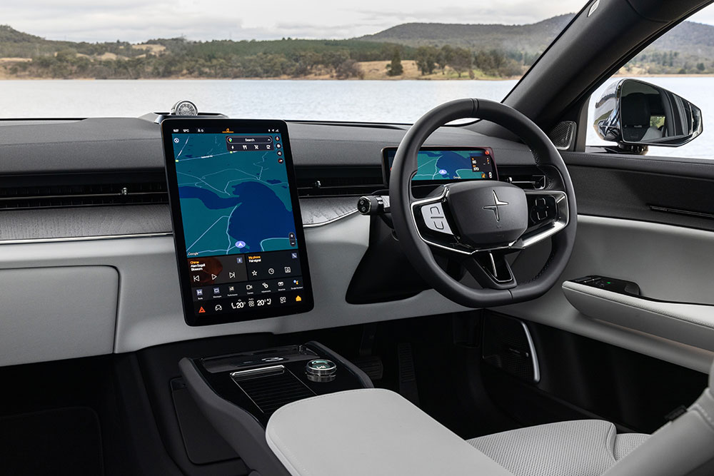 2024 Polestar 3 Long Range Dual Motor dash view.