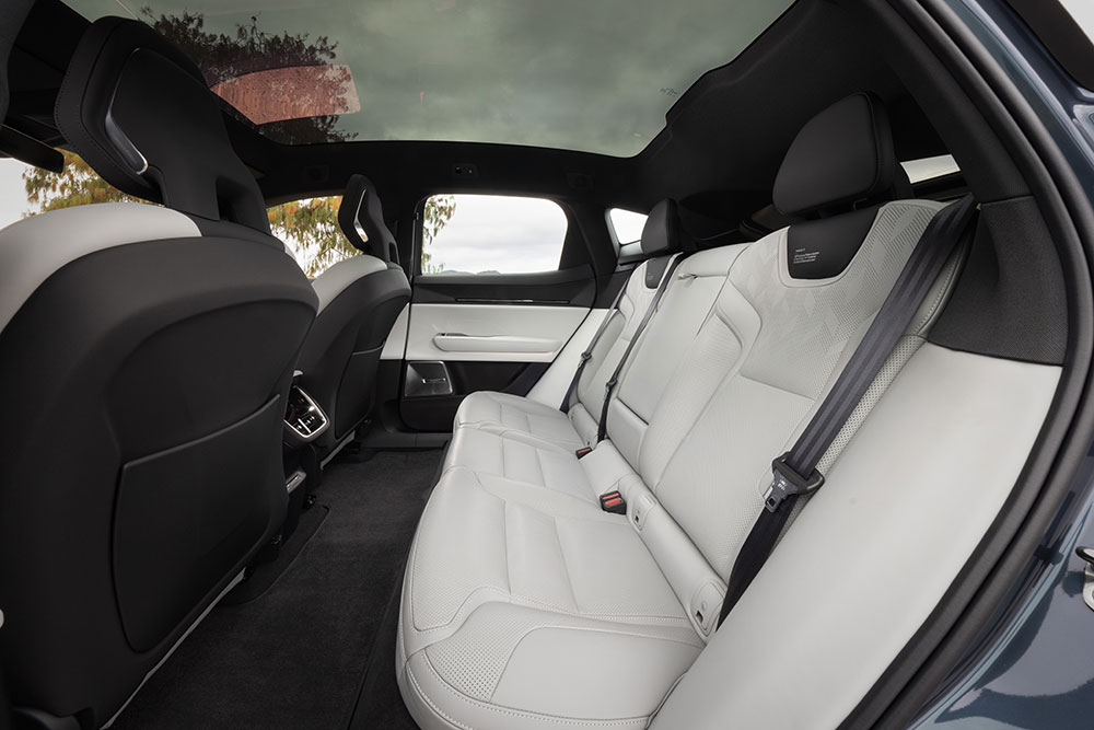 2024 Polestar 3 Long Range Dual Motor rear seats.