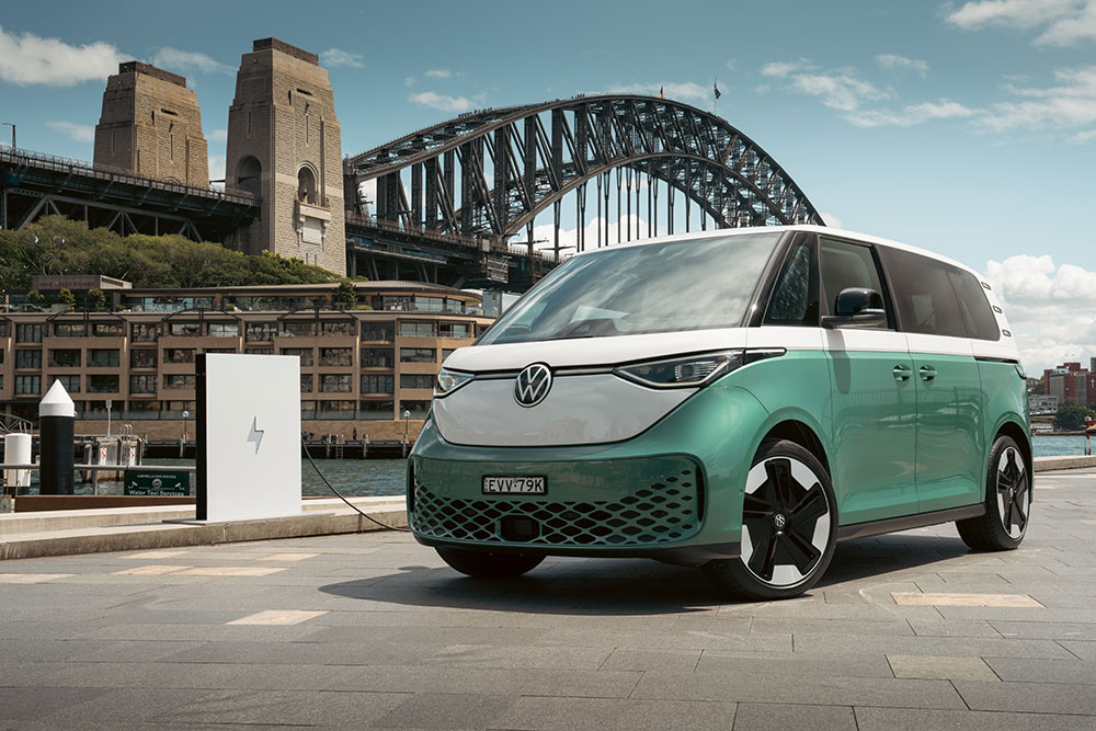 VW ID.Buzz electric van exterior.