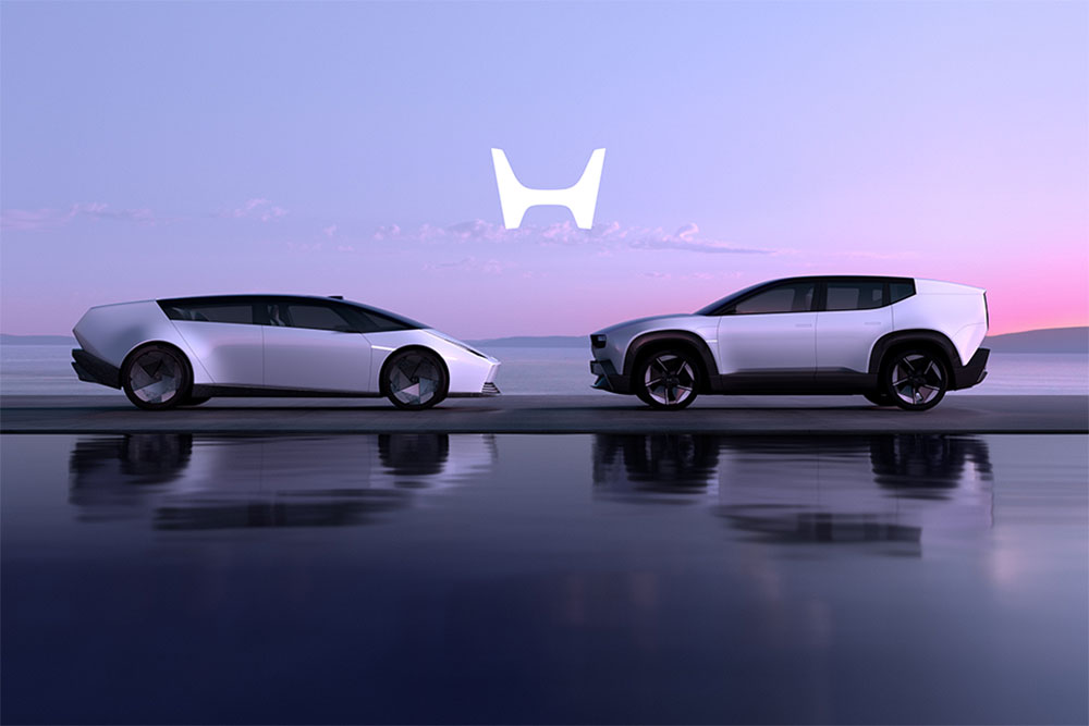 Honda O Series concept saloon and SUV Evs.