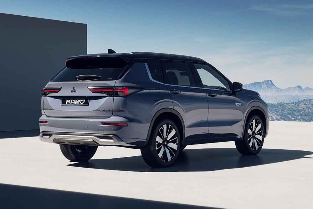 Mitsubishi Outlander PHEV rear view.