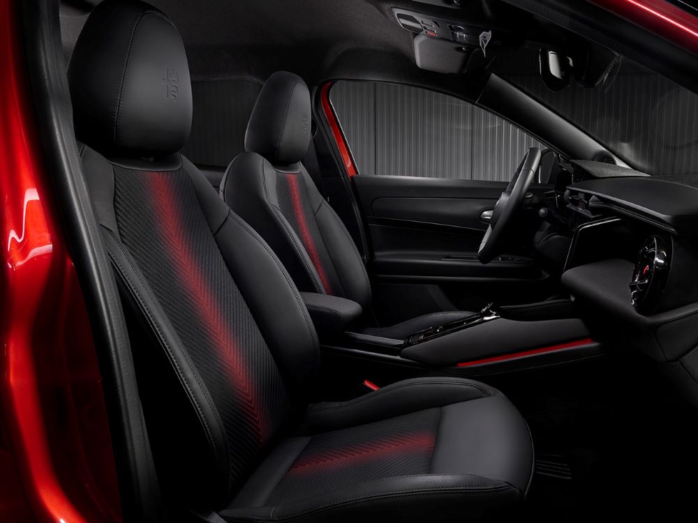 Interior of the Alfa Romeo Junior EV. 