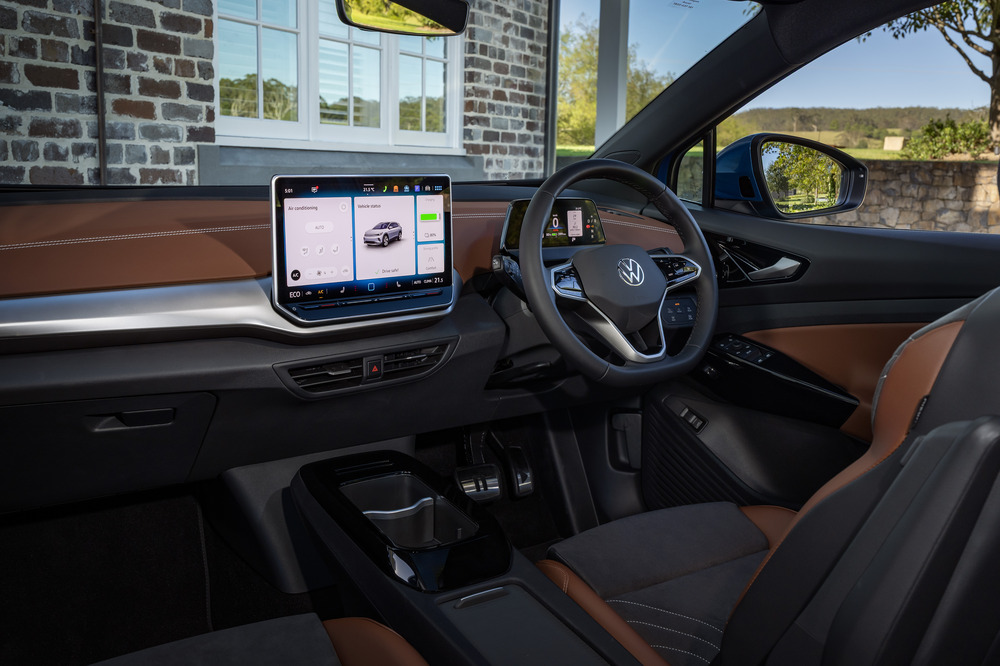 Interior of the Volkswagen ID4 Pro.