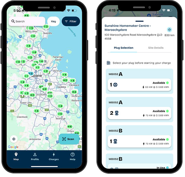 Find chargers screenshots.