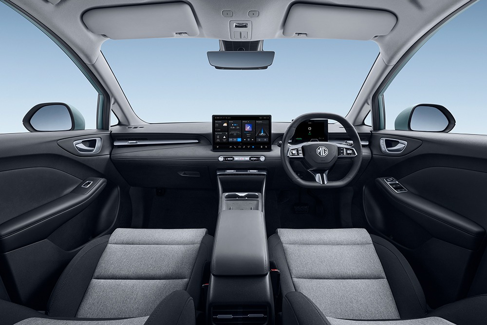 MG$ Urban EV dashboard.