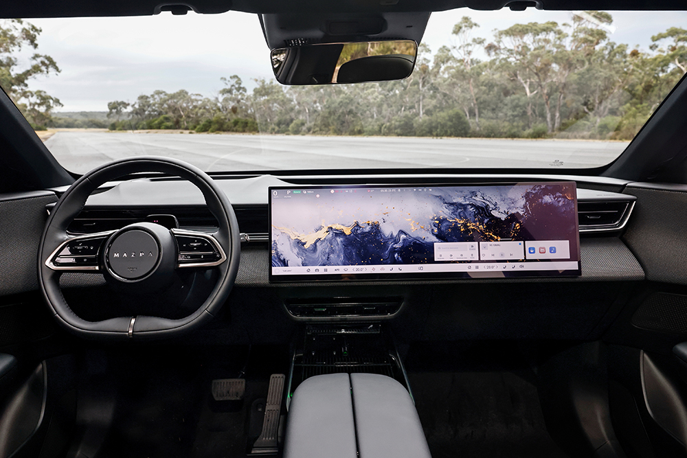 Mazda CX-6e dashboard.