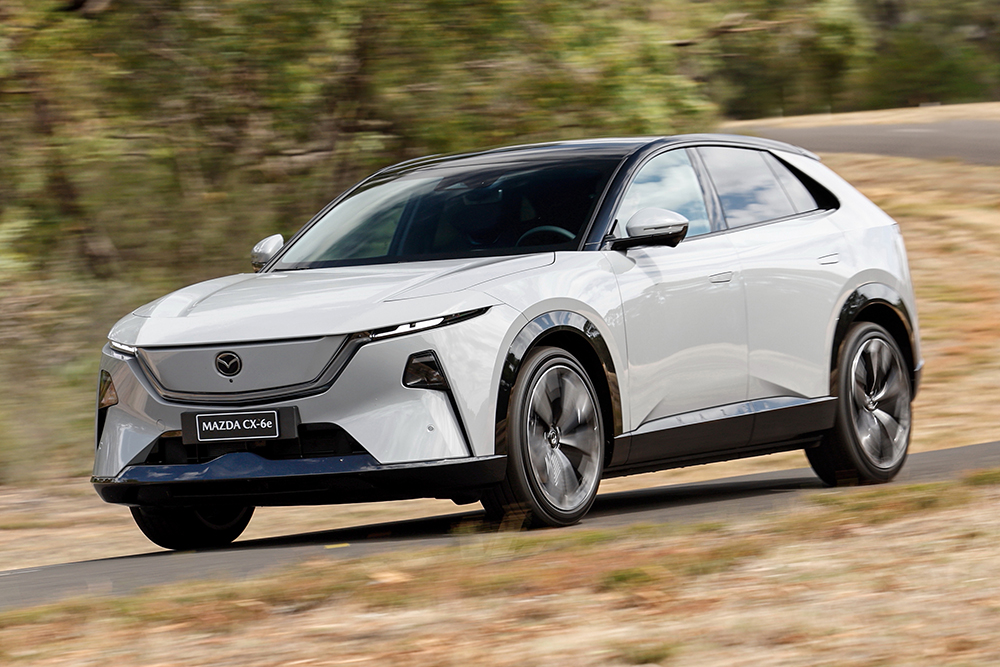 Mazda CX-6e front view.