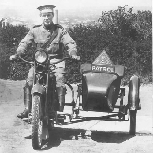 Original RACQ patrol officer George Clark.