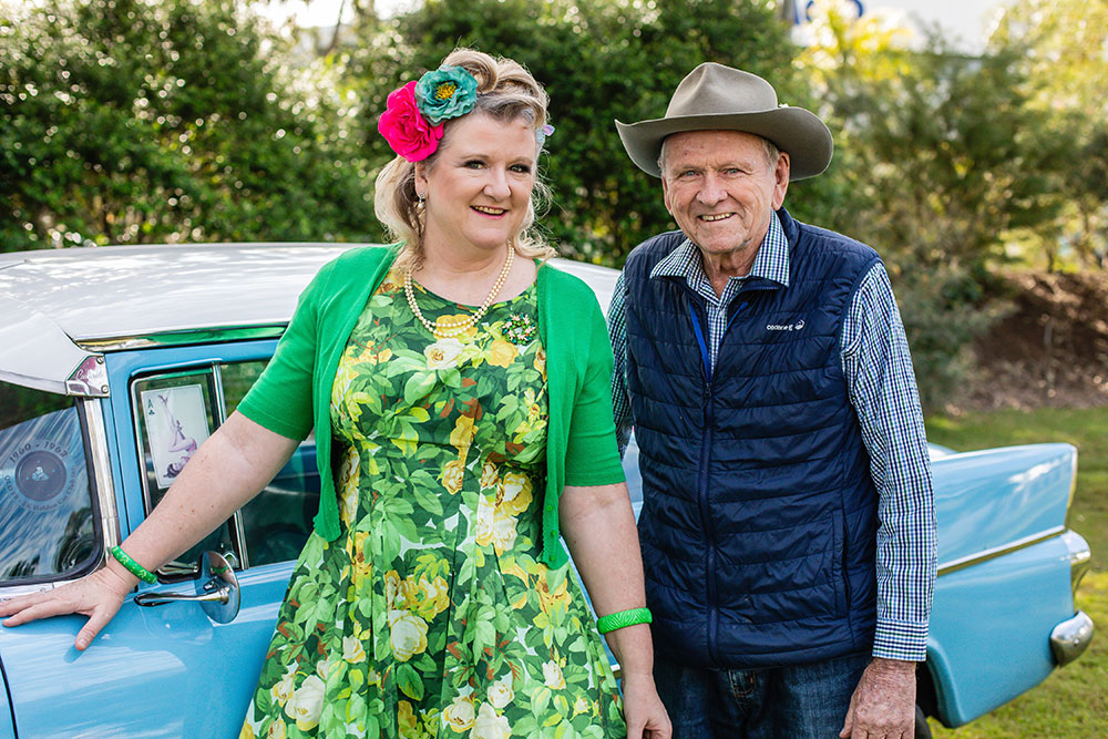 Reneee Johnston and her father Des.