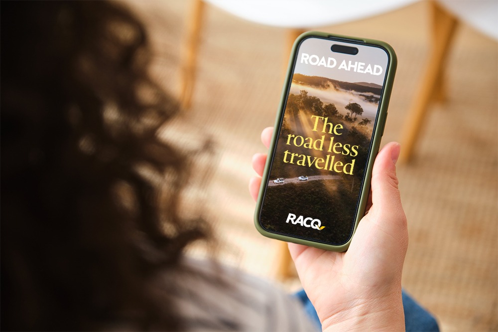 Road Ahead cover on smartphone