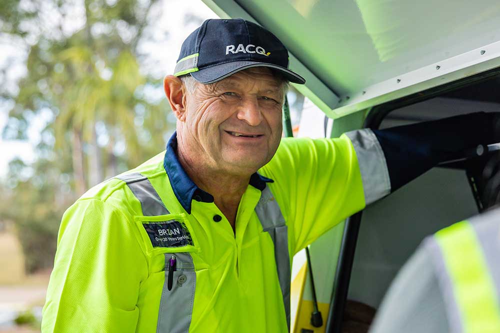 Long-serving RACQ patrol officer Brian Blackwell.
