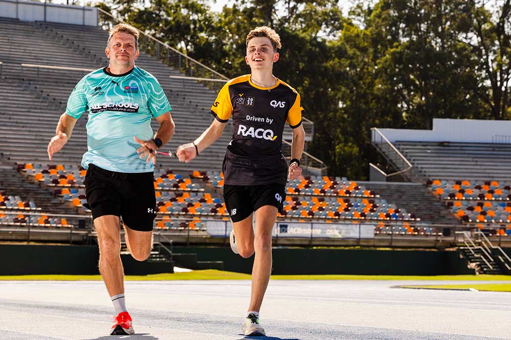 QAS Para athlete Rowan Gillam and his father John