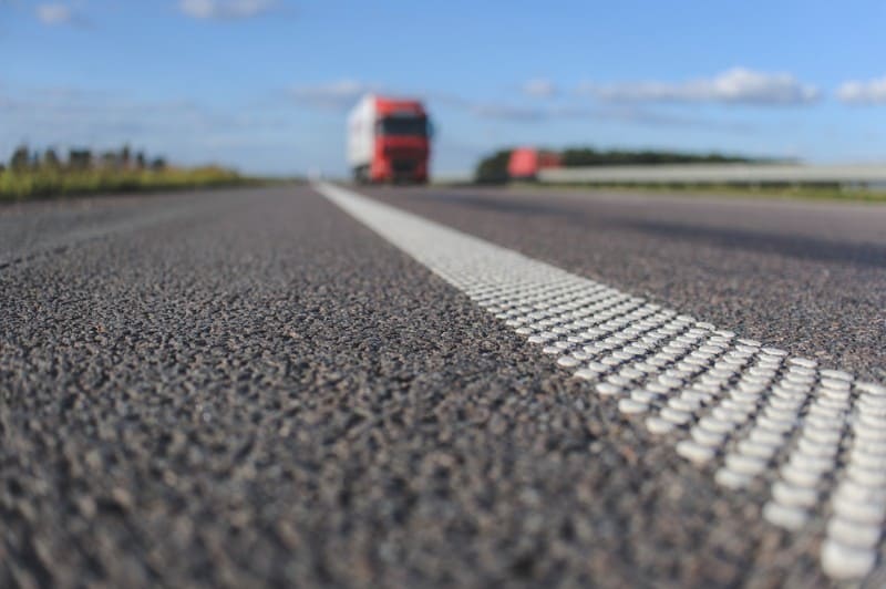 lane markings on the road