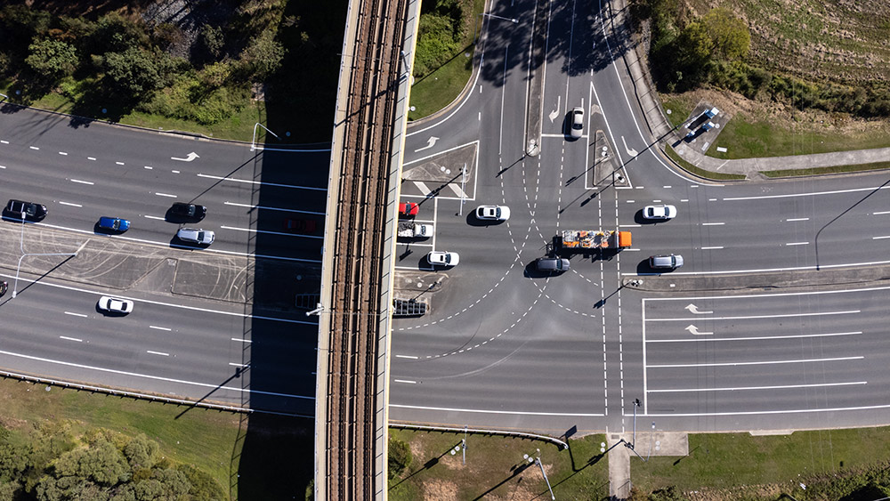 Gold coast road intersection