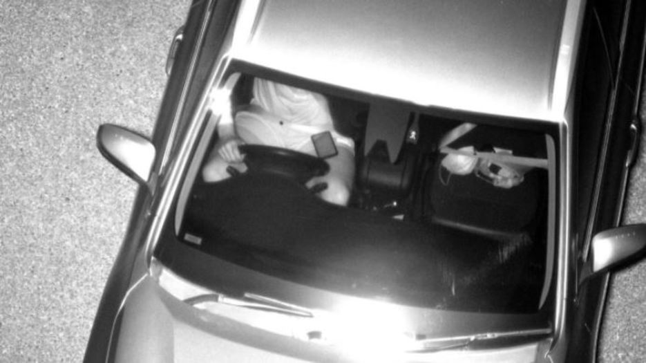 Phone on lap while driving