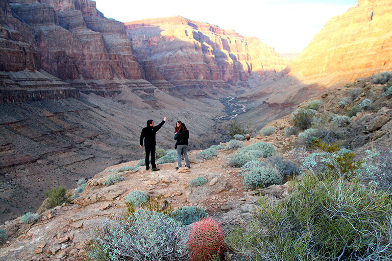 Sundance Helicopter drops you on the edge of the Grand Canyon - pic K Heaney