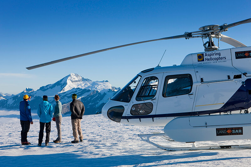 Heli Glacier Landing