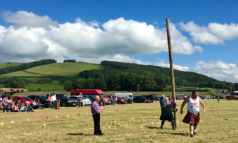 Caber tossing is a popular part of Highland Games across the country Amy Bingham