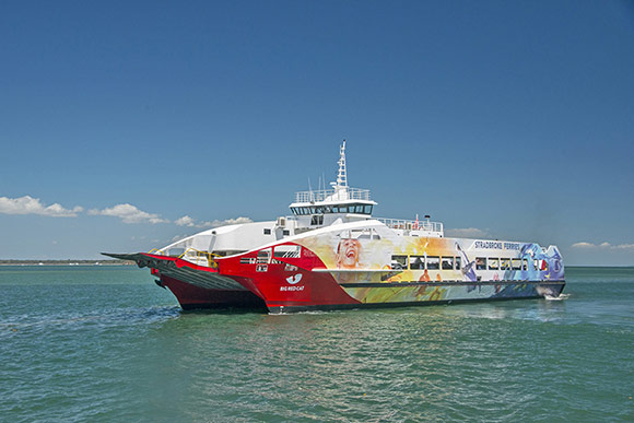 The-Big-Red-Cat-travels-daily-to-Straddie