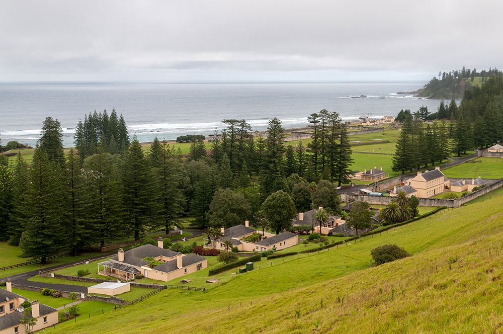 View of Kingston, Norfolk Island.