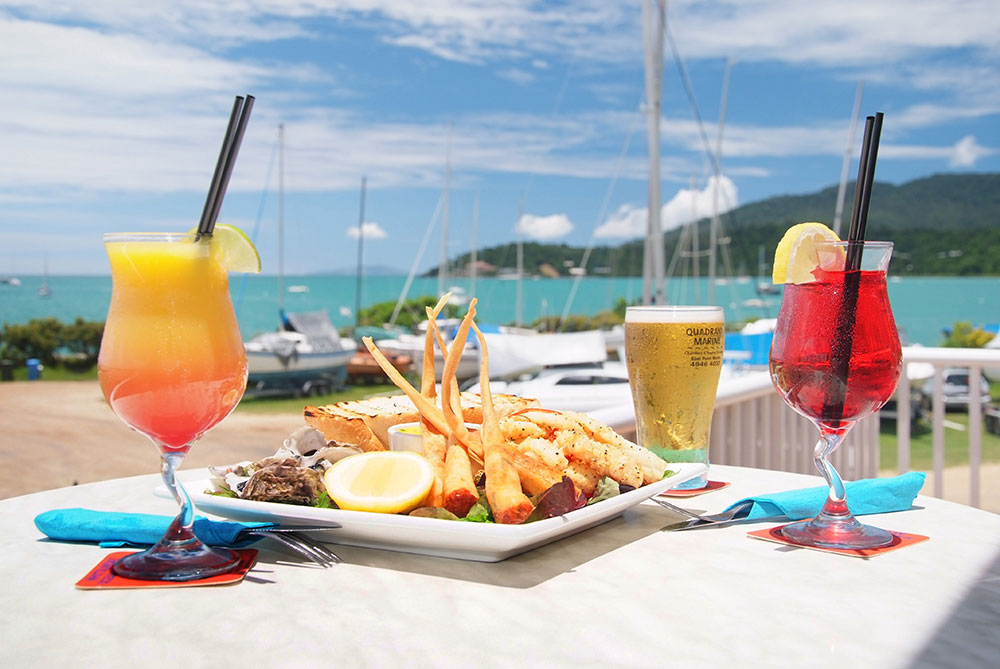 View from Whitsunday Sailing Club bistro.