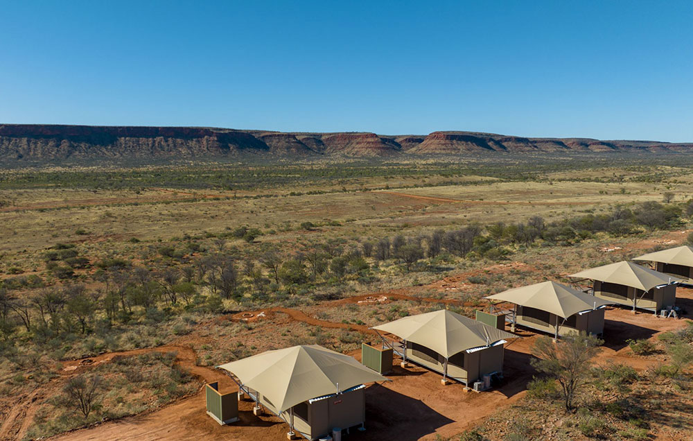 The Drivers Dream glamping at Kings Creek Station.
