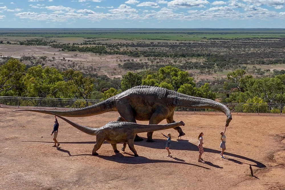 Displays at the Australian Age of Dinosaurs Museum at Winton.