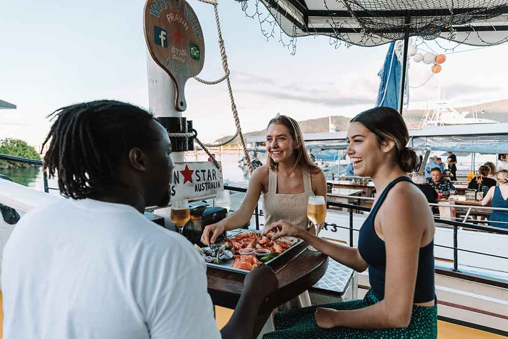 Dining at Prawn Star in Cains.