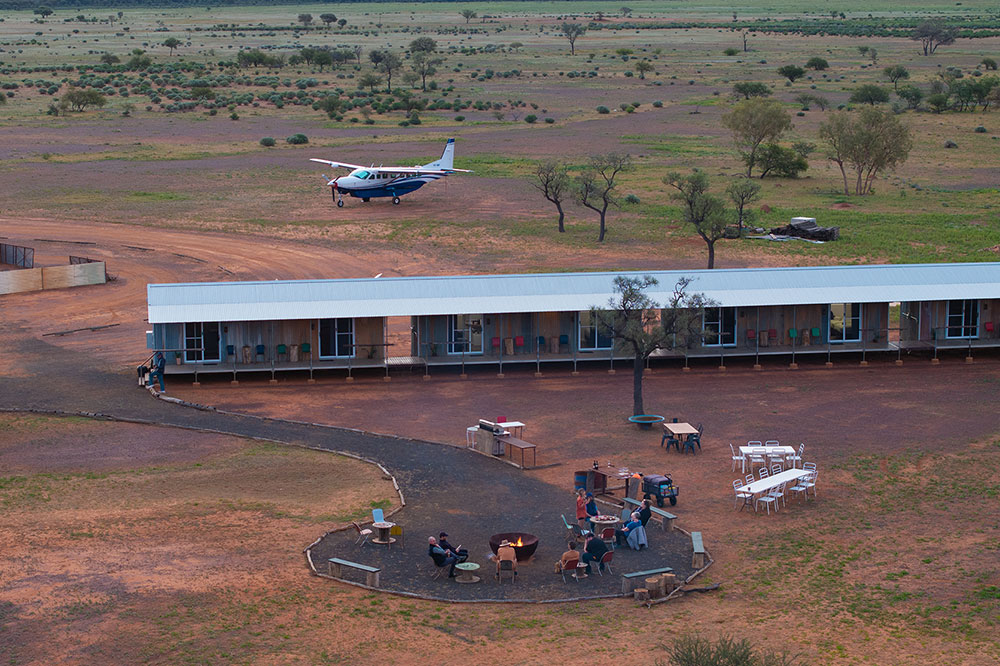 An aerial view of Toogunna station.