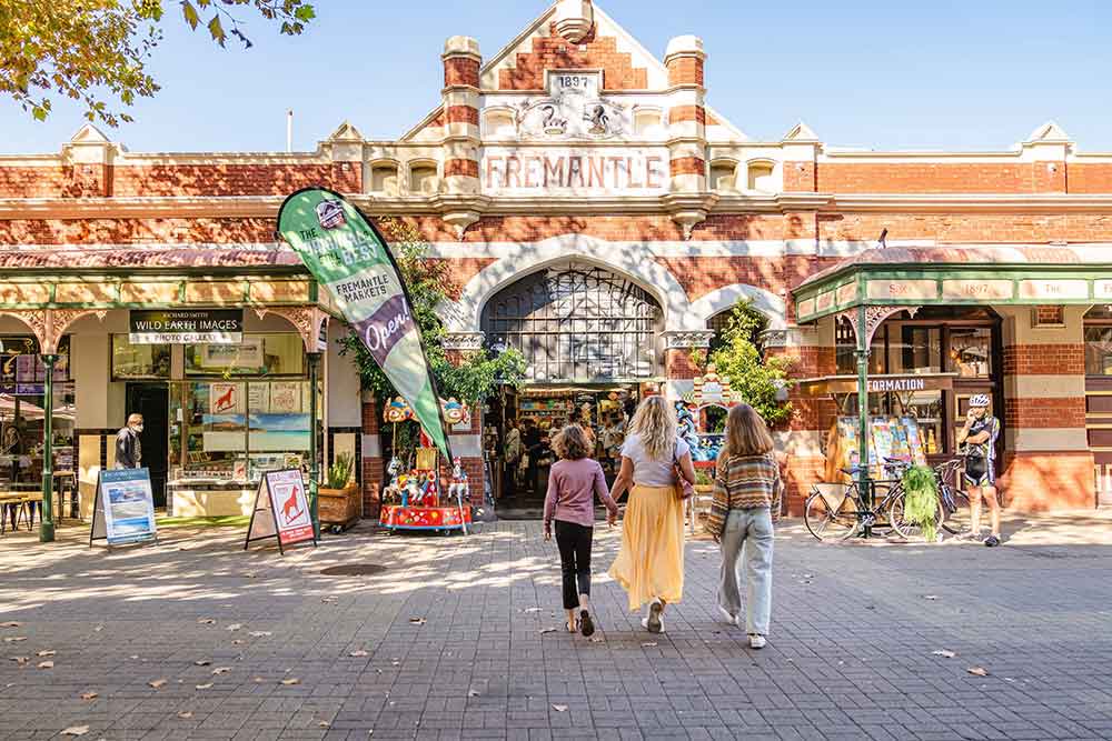 The entry to Fremantle markets