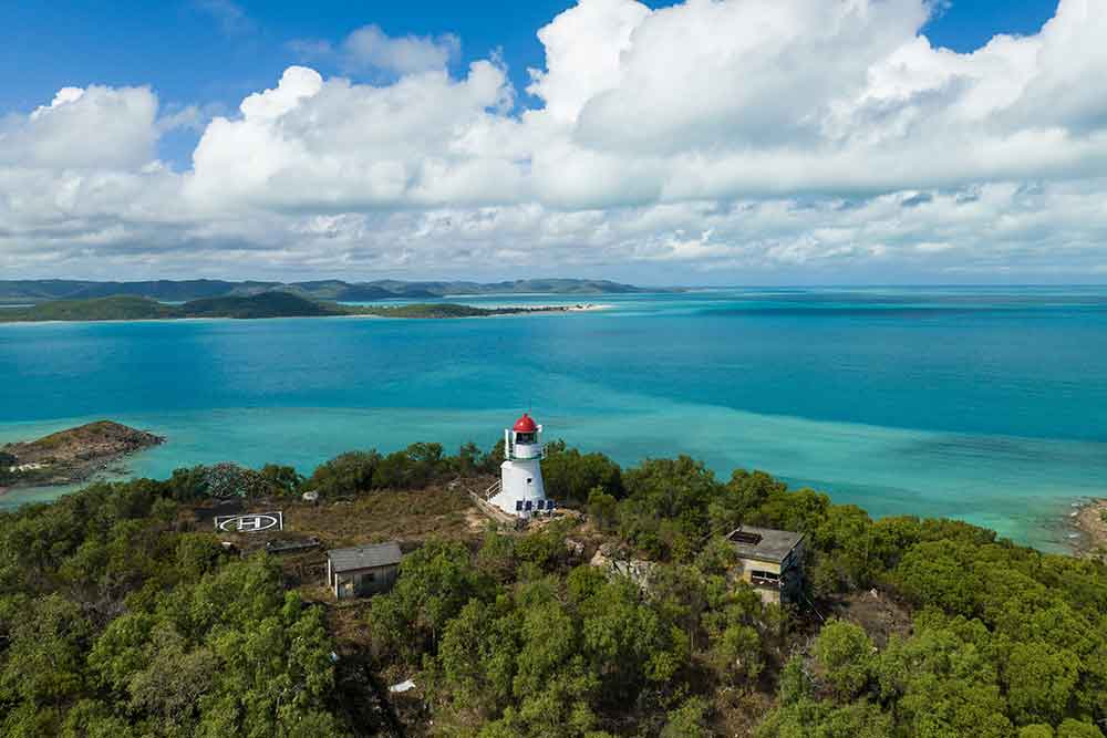 The view from Thursday Island's Green Hill Fort.