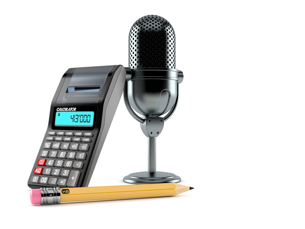 Calculator pencil microphone