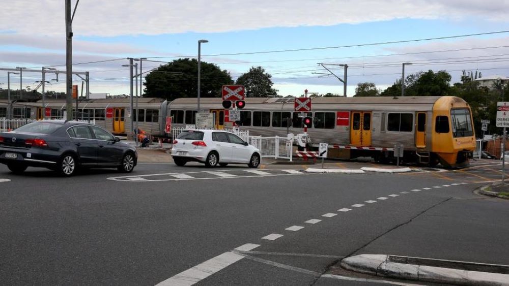 Train level crossing