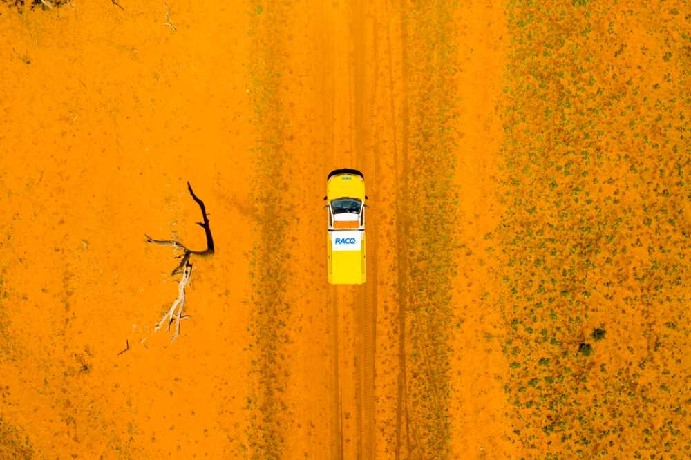 RACQ Roadside truck driving