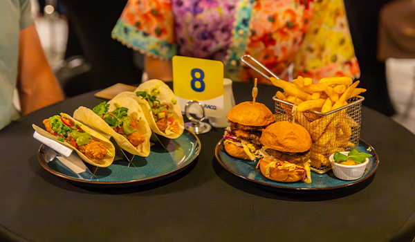 Brisbane entertainment centre tacos and hamburgers food
