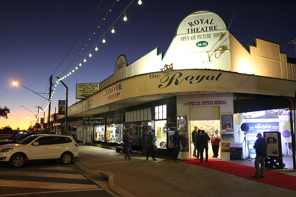 The exterior of Winton's Royal Theatre.