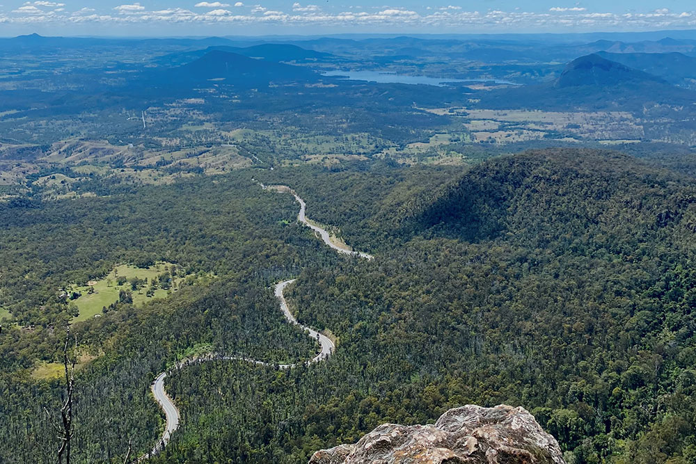 View from the summit of Mt Mitchell.