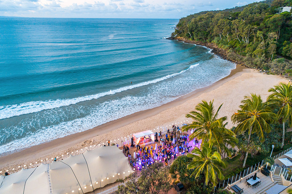 Noosa  Eat and Drink Festival beach event.