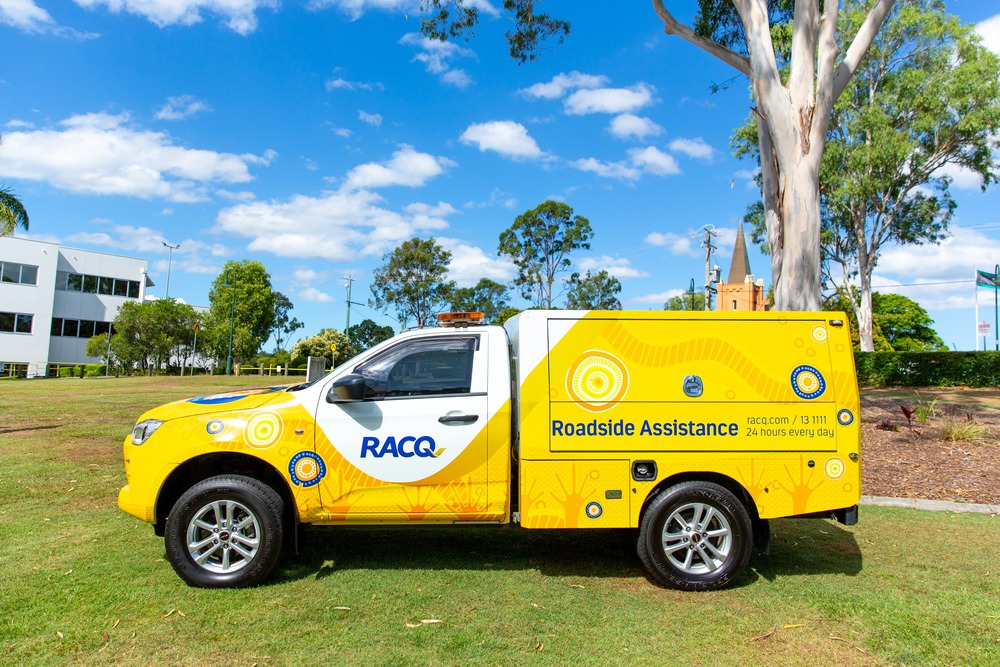 RACQ Indigenous Design by Leigh Harris on Patrol Car