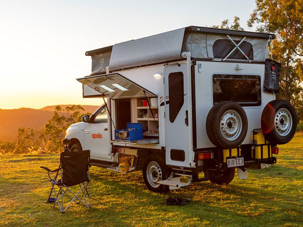 Four-wheel drive camper van.