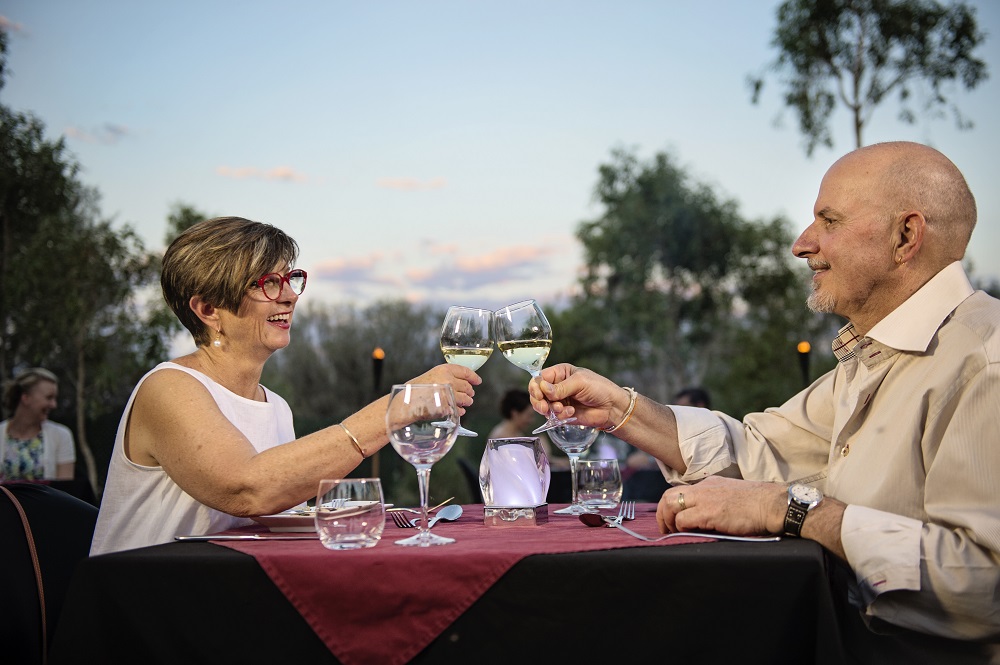 Dining under the desert moon