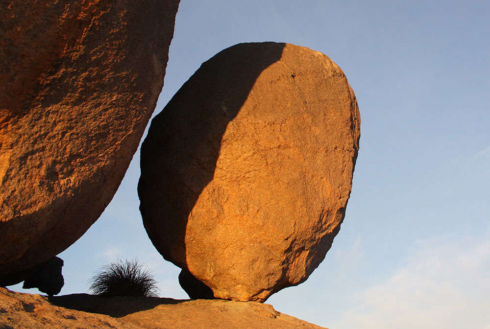 Balancing rock at Girraween National Park.