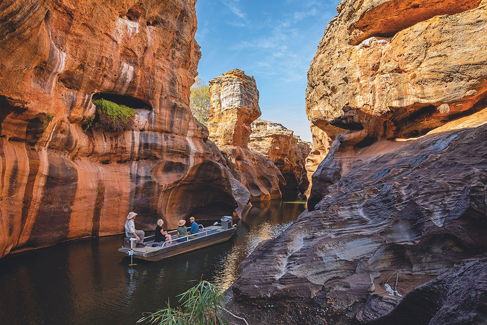 A boat tour of Cobbold Gorge.